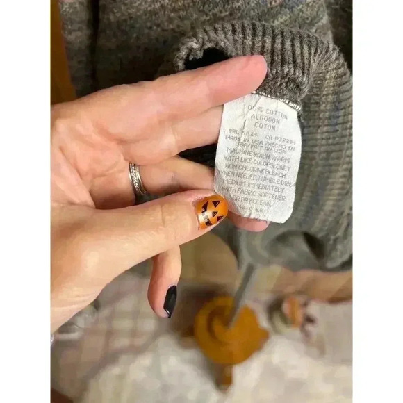 Vintage Carmel Knit Grandpa Sweater 90's Men's Size XXL - Picture 5 of 7